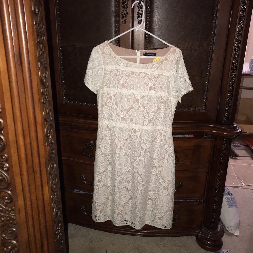 Ivanka Trump white lace dress short size 12